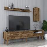 Comodă TV Valensiya, Nuc, 180x45x35 cm