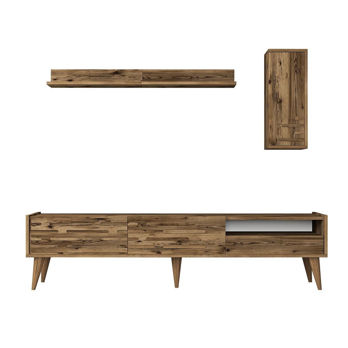 Comodă TV Valensiya, Nuc, 180x45x35 cm