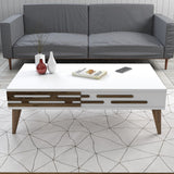 Măsuță de cafea Valensiya, Diverse culori, 105x60x35 cm - Alb | SKU: 845HCT5362 | Măsuță de cafea Valensiya, 105x60x35 cm, varianta Alb, produs pentru amenajarea locuinței, disponibil online în România la CasaMob