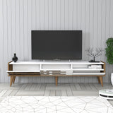 Set mobilă pentru sufragerie Valensiya, Diverse culori, 180x45x35 cm - Nuc - Alb | SKU: 845HCT5364 | Set mobilă pentru sufragerie Valensiya, 180x45x35 cm, varianta Nuc - Alb, produs pentru amenajarea locuinței, disponibil online în România la CasaMob