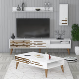 Set mobilă pentru sufragerie Valensiya, Diverse culori, 180x45x35 cm - Alb | SKU: 845HCT5369 | Set mobilă pentru sufragerie Valensiya, 180x45x35 cm, varianta Alb, produs pentru amenajarea locuinței, disponibil online în România la CasaMob