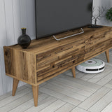 Comodă TV Valensiya 140, Diverse culori, 140x45x35 cm - Nuc | SKU: 845HCT5387 | Comodă TV Valensiya 140, 140x45x35 cm, varianta Nuc, produs pentru amenajarea locuinței, disponibil online în România la CasaMob