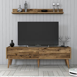 Comodă TV Valensiya 140, Diverse culori, 140x45x35 cm - Nuc | SKU: 845HCT5387 | Comodă TV Valensiya 140, 140x45x35 cm, varianta Nuc, produs pentru amenajarea locuinței, disponibil online în România la CasaMob