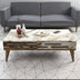 Nuc - Alb - Marble | SKU: 845HCT5393 | Set mobilă pentru sufragerie Valensiya 140, 140x45x35 cm, varianta Nuc - Alb - Marble, produs pentru amenajarea locuinței, disponibil online în România la CasaMob