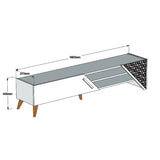 Comodă TV Beril 2, Diverse culori, 180x40x37 cm - Alb | SKU: 845HCT5501 | Comodă TV Beril 2, 180x40x37 cm, varianta Alb, produs pentru amenajarea locuinței, disponibil online în România la CasaMob