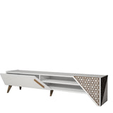 Comodă TV Beril 2, Diverse culori, 180x40x37 cm - Alb | SKU: 845HCT5501 | Comodă TV Beril 2, 180x40x37 cm, varianta Alb, produs pentru amenajarea locuinței, disponibil online în România la CasaMob