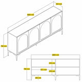 Mobilier Lyon 79 180x35 - Cream Black, SKU 845HCT5530