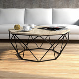 Măsuță de cafea Diamond, Travertin, 90x90x38 cm