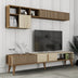 Comodă TV Milan, Nuc - Travertin, 180x35x40 cm, SKU 845HCT5607, imagine 4
