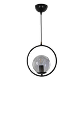 Lustră 8490-1, Negru, Ø30x70 cm