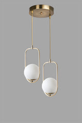 Lustră 8497-2, Alb - Copper, Ø25x70 cm