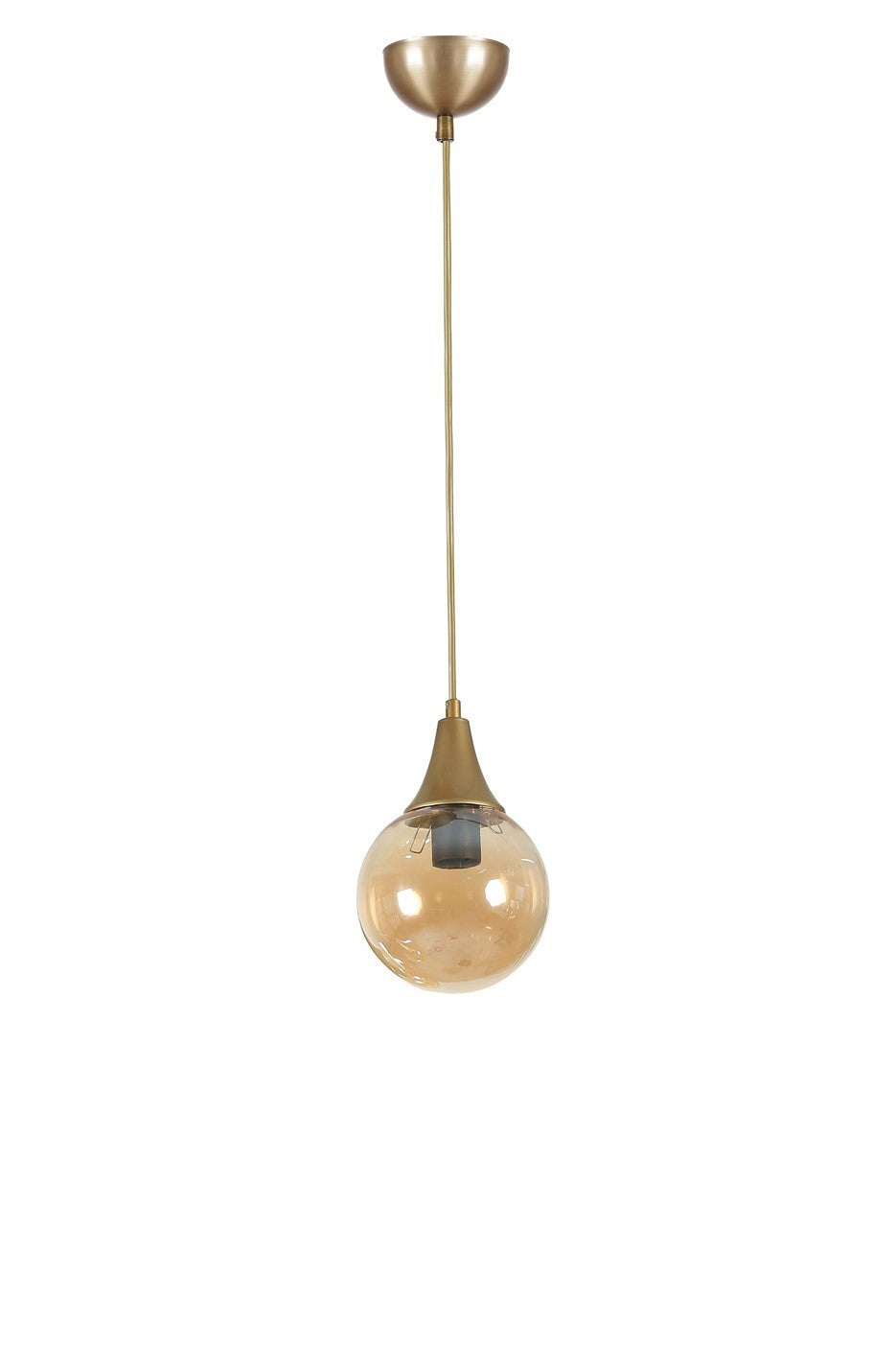 Lustră 8809-1, Amber - Auriu, Ø15x70 cm