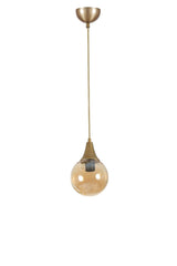 Lustră 8809-1, Amber - Auriu, Ø15x70 cm