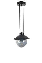 Lustră 8801-6, Negru - Fumuriu, Ø23x60 cm