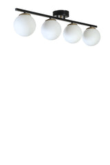Lustră 8805-4, Negru - Alb, Ø15x20 cm
