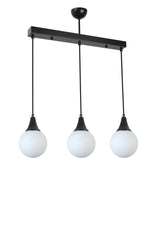 Lustră 8812-5, Negru - Alb, Ø15x70 cm