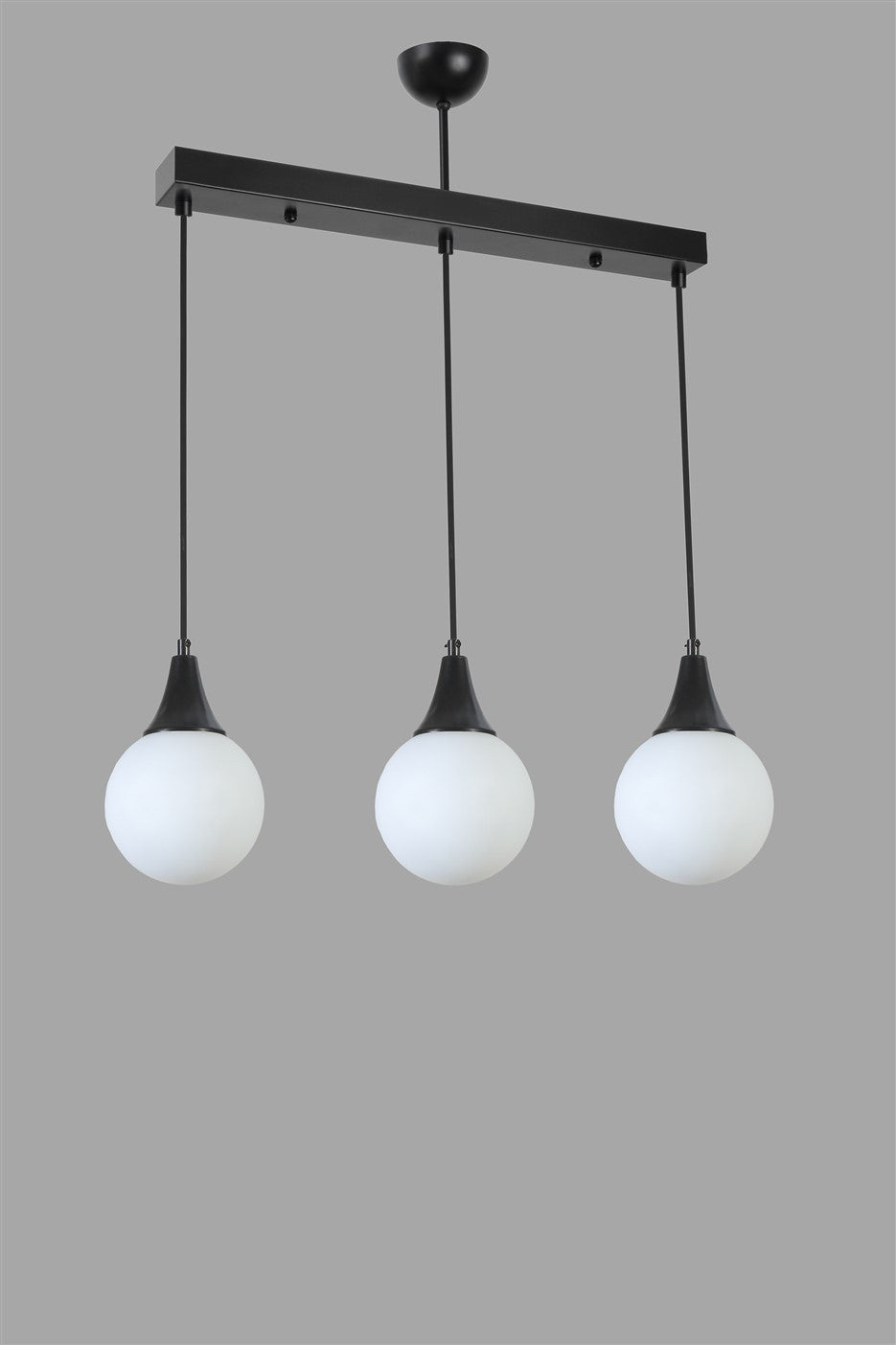 Lustră 8812-5, Negru - Alb, Ø15x70 cm