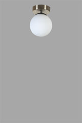 Lustră 8806-1, Matte chrome - Alb, Ø15x20 cm