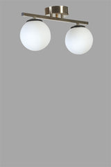 Lustră 8806-2, Matte chrome - Alb, Ø15x20 cm