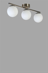 Lustră 8806-3, Matte chrome - Alb, Ø15x20 cm