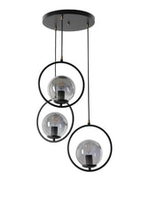 Lustra Ring Chandelier, Negru