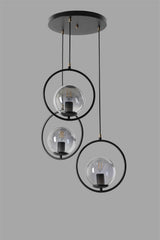 Lustra Ring Chandelier, Negru