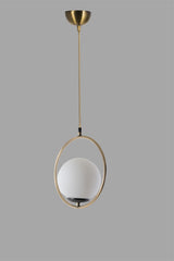 Lustră 8491-1, Alb - Copper, Ø30x70 cm