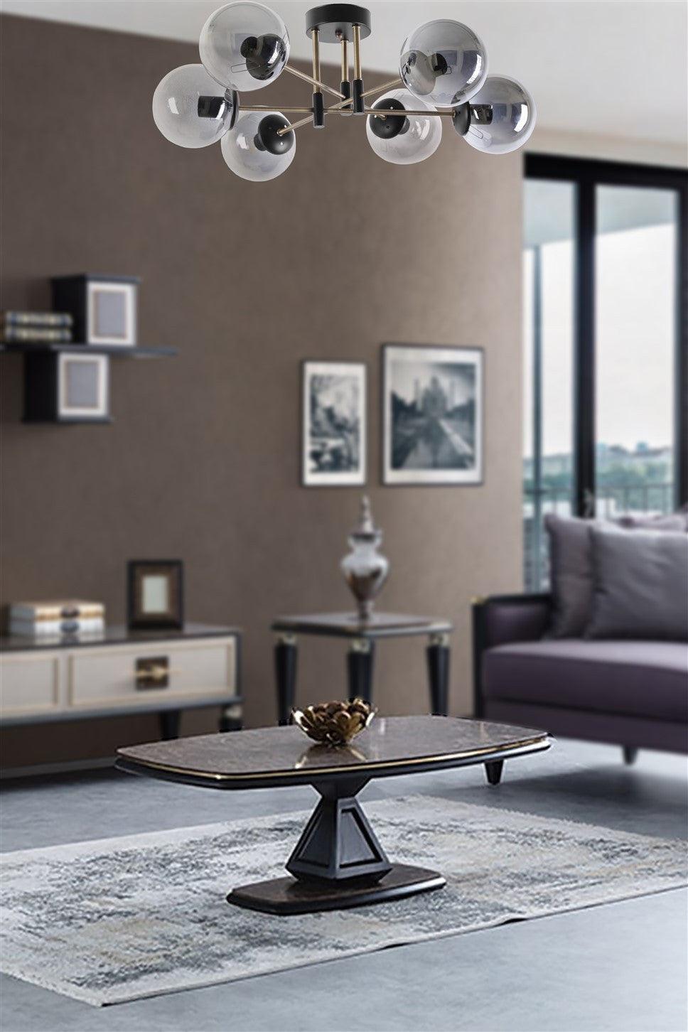 Lustra Venus Chandelier - Fumul Negru, SKU 846STL2940