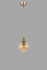 Lustră 8809-1, Amber - Auriu, Ø15x70 cm