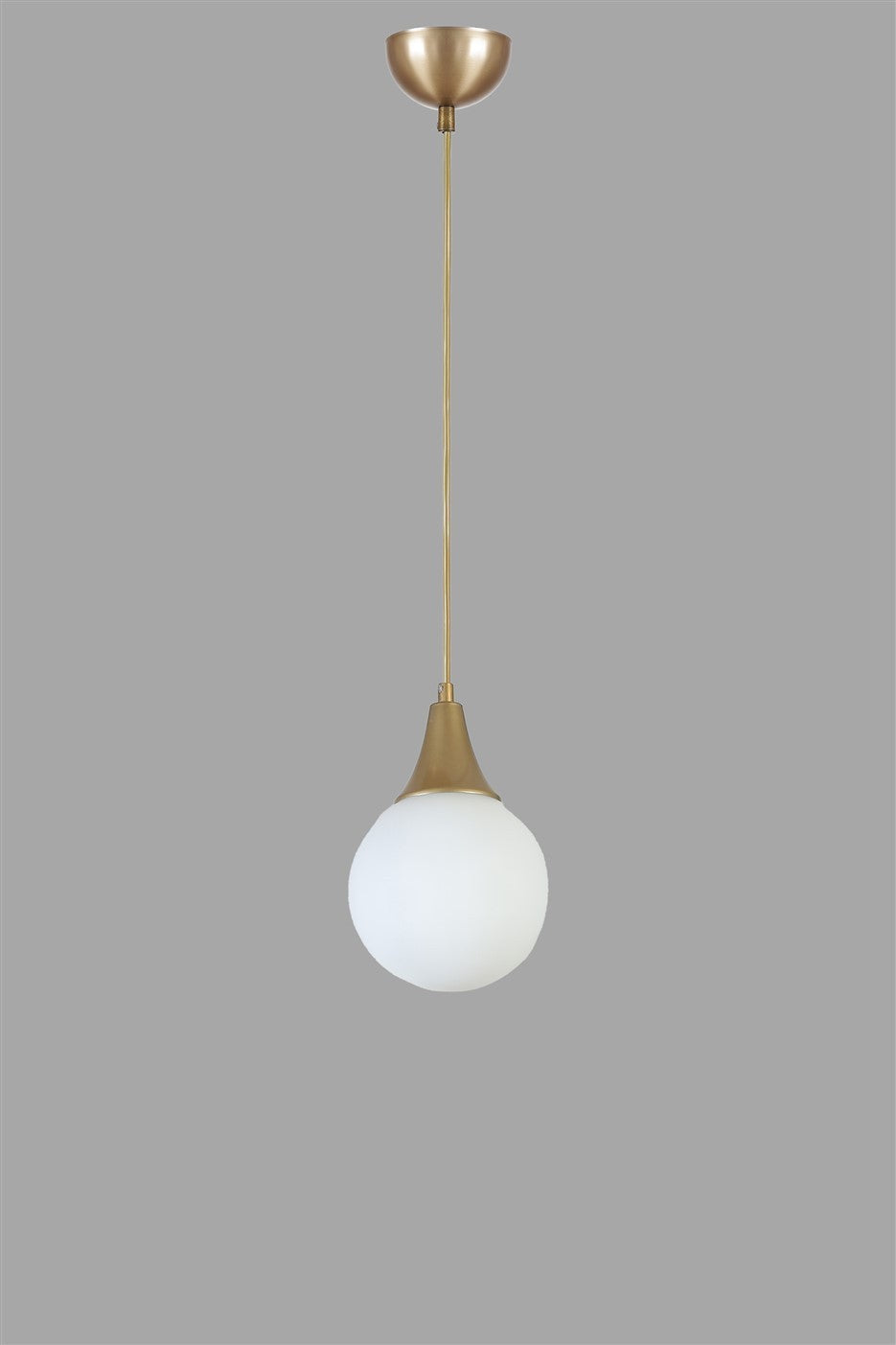 Lustră 8810-1, Alb - Auriu, Ø15x70 cm