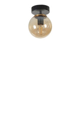 Lustră 8803-1, Negru - Amber, Ø15x20 cm