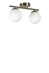 Lustră 8806-2, Matte chrome - Alb, Ø15x20 cm