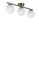 Lustră 8806-3, Matte chrome - Alb, Ø15x20 cm