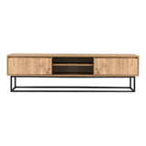 Comoda TV Belinda 140, Stejar  Negru, 140 x 50 x 40 cm