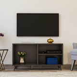 Comoda TV Zisino, Alb - Crem - Nuc - Gri (diverse dimensiuni) - Gri, SKU 854KLN3009