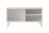 Comoda TV Zisino, Alb - Crem - Nuc - Gri (diverse dimensiuni) - Alb, SKU 854KLN3009