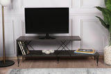 COMODA TV Street, Galben - Gri - Alb - Maro, 120 x 40 x 30 cm - Maro inchis, SKU 854KLN3055