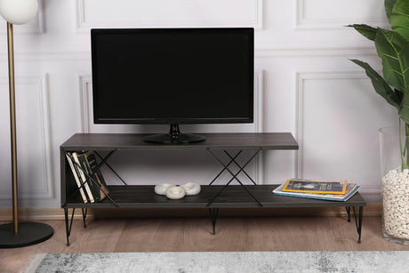 COMODA TV Street, Galben - Gri - Alb - Maro, 120 x 40 x 30 cm