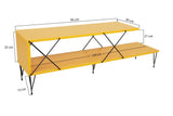 COMODA TV Street, Galben - Gri - Alb - Maro, 120 x 40 x 30 cm - Galben, SKU 854KLN3055