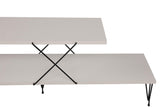 COMODA TV Street, Galben - Gri - Alb - Maro, 120 x 40 x 30 cm - Alb, SKU 854KLN3055