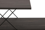 COMODA TV Street, Galben - Gri - Alb - Maro, 120 x 40 x 30 cm - Maro inchis, SKU 854KLN3055