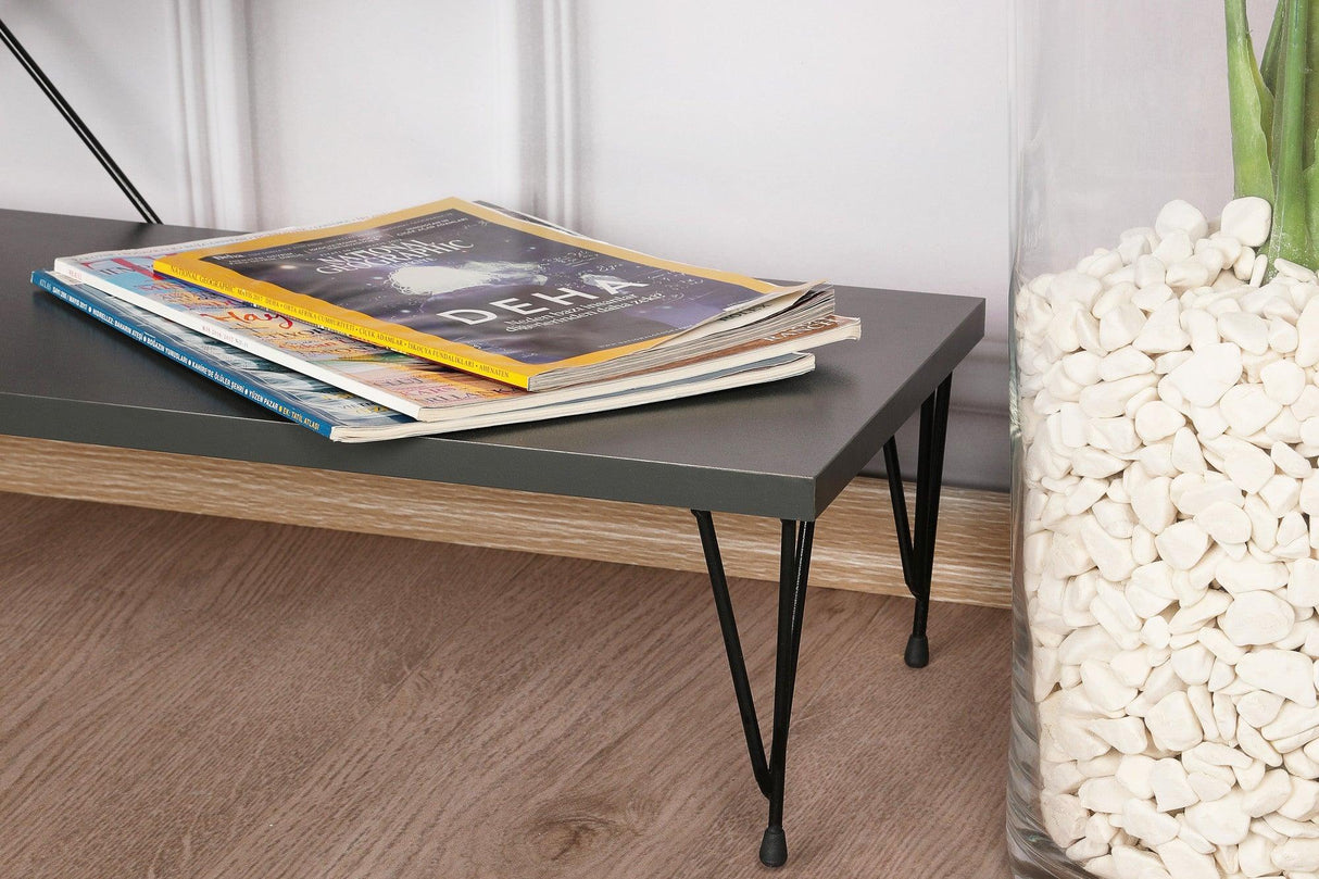 COMODA TV Street, Galben - Gri - Alb - Maro, 120 x 40 x 30 cm - Gri, SKU 854KLN3055