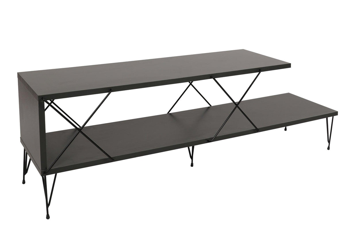 COMODA TV Street, Galben - Gri - Alb - Maro, 120 x 40 x 30 cm - Gri, SKU 854KLN3055
