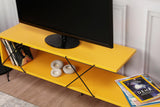 COMODA TV Street, Galben - Gri - Alb - Maro, 120 x 40 x 30 cm - Galben, SKU 854KLN3055