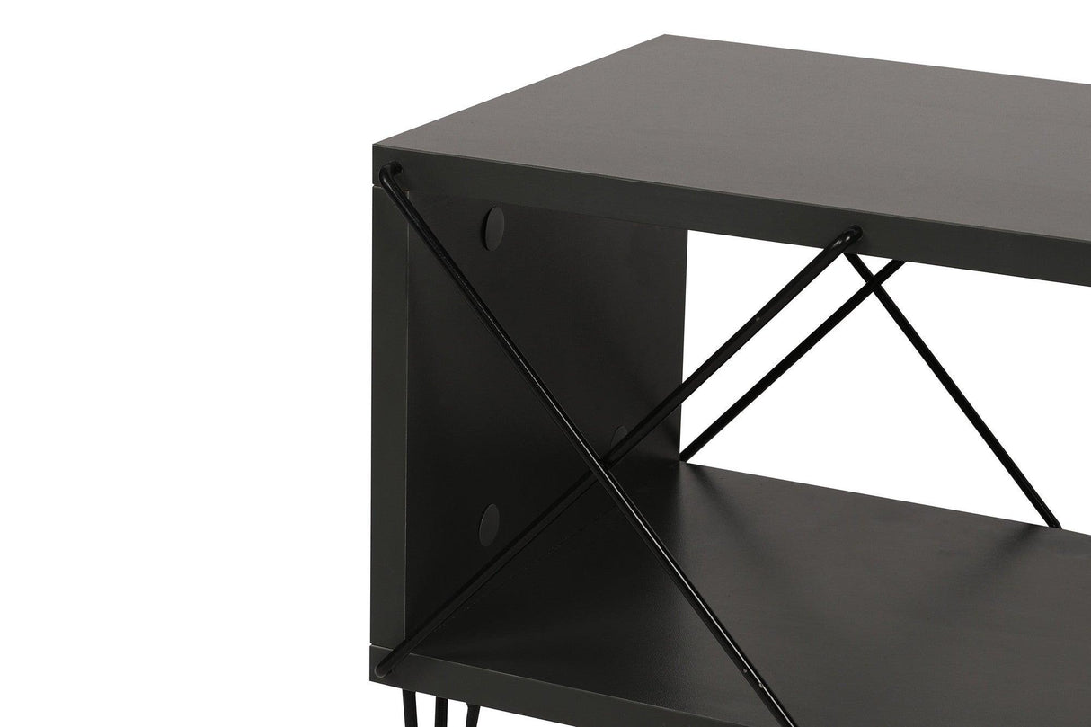 COMODA TV Street, Galben - Gri - Alb - Maro, 120 x 40 x 30 cm - Gri, SKU 854KLN3055