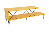 COMODA TV Street, Galben - Gri - Alb - Maro, 120 x 40 x 30 cm - Galben, SKU 854KLN3055