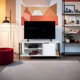 Comodă TV Bond, Diverse culori, 120x35x48 cm - Alb - Negru | SKU: 854KLN3065 | Comodă TV Bond, 120x35x48 cm, varianta Alb - Negru, produs pentru amenajarea locuinței, disponibil online în România la CasaMob