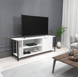Comodă TV Bond, Diverse culori, 120x35x48 cm - Alb - Negru | SKU: 854KLN3065 | Comodă TV Bond, 120x35x48 cm, varianta Alb - Negru, produs pentru amenajarea locuinței, disponibil online în România la CasaMob