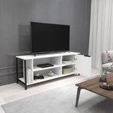 Comodă TV Bond, Diverse culori, 120x35x48 cm - Alb - Negru | SKU: 854KLN3065 | Comodă TV Bond, 120x35x48 cm, varianta Alb - Negru, produs pentru amenajarea locuinței, disponibil online în România la CasaMob