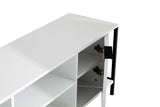 Comodă TV Bond, Diverse culori, 120x35x48 cm - Alb - Negru | SKU: 854KLN3065 | Comodă TV Bond, 120x35x48 cm, varianta Alb - Negru, produs pentru amenajarea locuinței, disponibil online în România la CasaMob